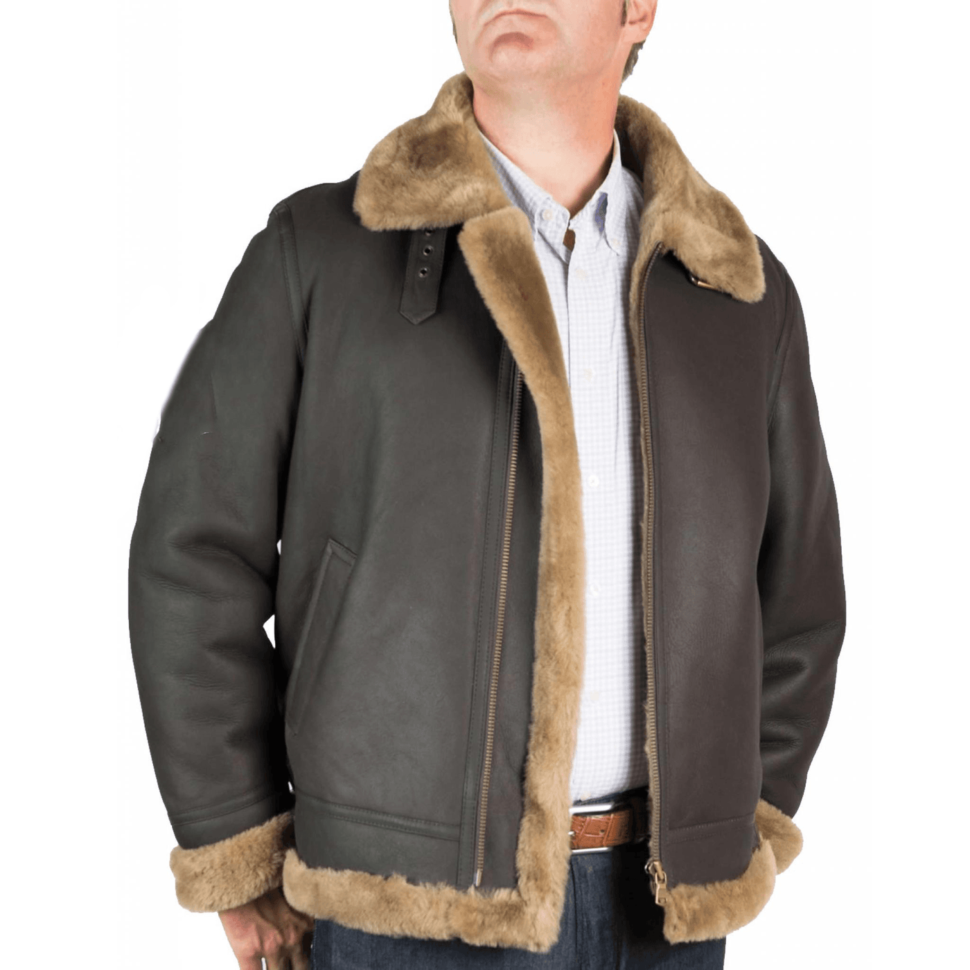 Men's B3 Bomber Leather Jacket - Bull Armour