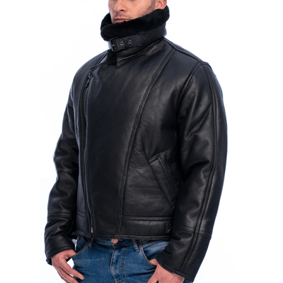 Men's B3 Bomber Leather Jacket - Bull Armour