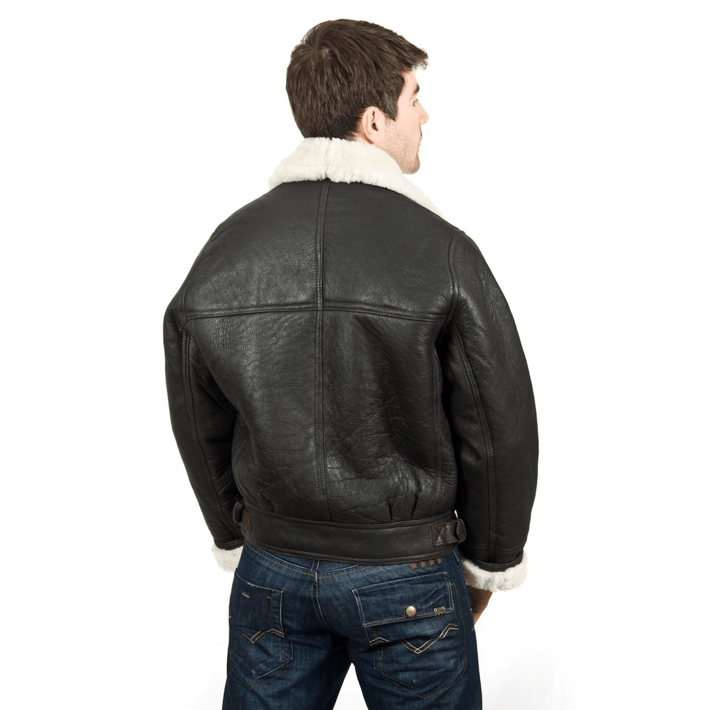 Men's B3 Bomber Leather Jacket - Bull Armour