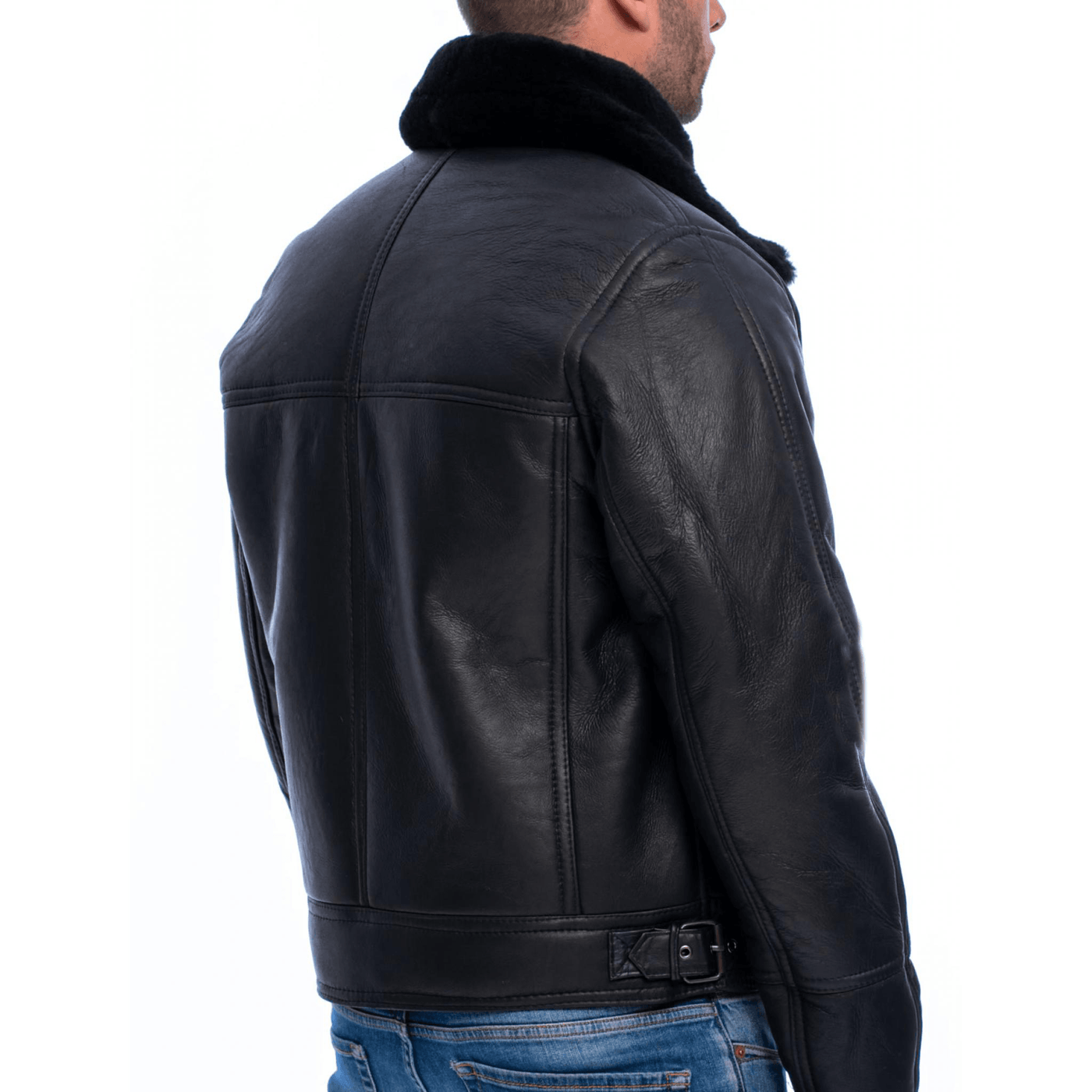 Men's B3 Bomber Leather Jacket - Bull Armour