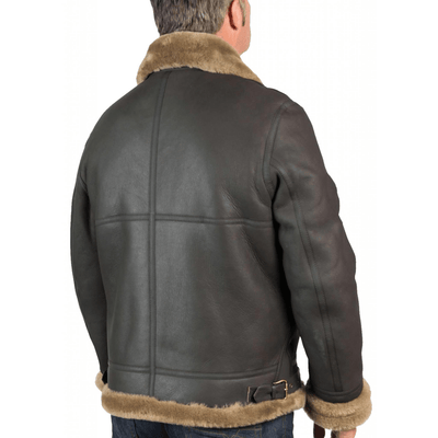 Men's B3 Bomber Leather Jacket - Bull Armour