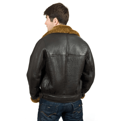 Men's B3 Bomber Leather Jacket - Bull Armour
