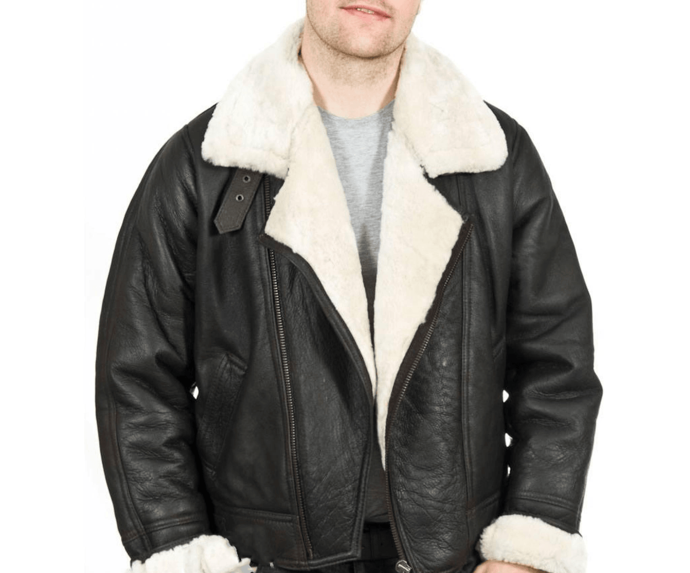 Men's B3 Bomber Leather Jacket - Bull Armour