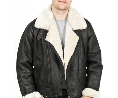 Men's B3 Bomber Leather Jacket - Bull Armour