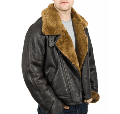 Men's B3 Bomber Leather Jacket - Bull Armour